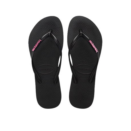 Havaianas - Slim Metal Logo - Hot Pink