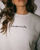 Rusty Essentials Oversized Crew Fleece