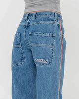 Flip Mommy Low Rise Wide Leg Denim Jean