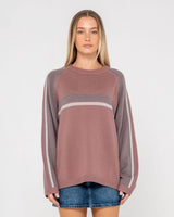 White Lines Two Long Sleeve Crew