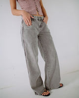 Flip Mommy Low Rise Wide Leg Denim Jean