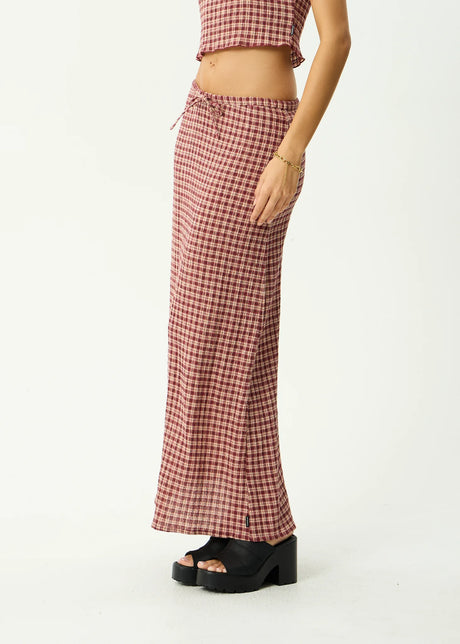 Capricorn Seersucker Maxi Skirt