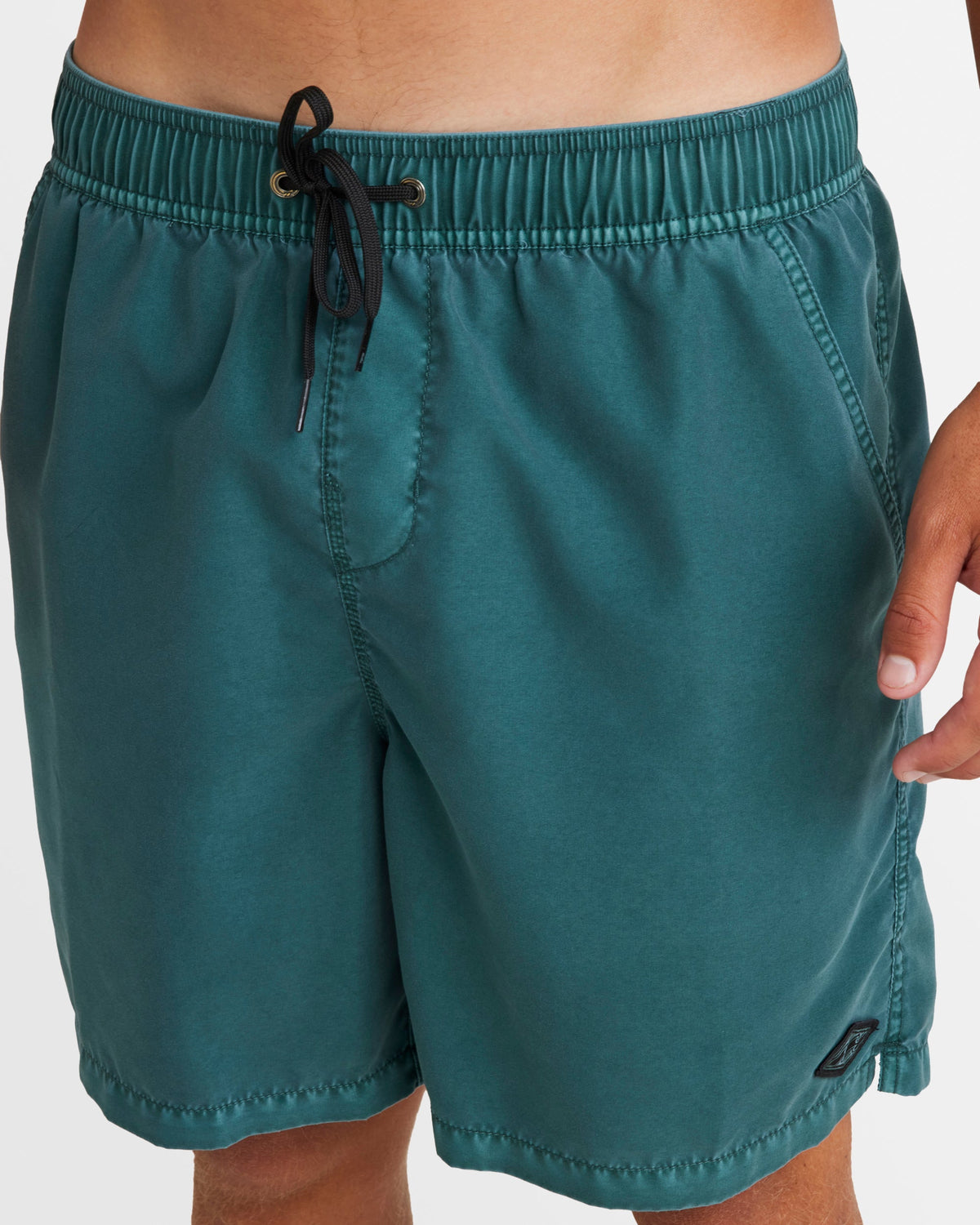 Billabong Mens All Day Overdye Layback 17" Boardshorts - Marine Green