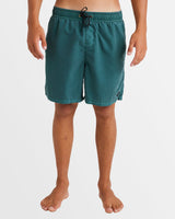 Billabong Mens All Day Overdye Layback 17" Boardshorts - Marine Green