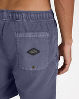 Billabong Mens All Day Overdye Layback 17" Boardshorts - Dusty Navy