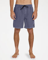 Billabong Mens All Day Overdye Layback 17" Boardshorts - Dusty Navy