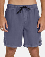 Billabong Mens All Day Overdye Layback 17" Boardshorts - Dusty Navy