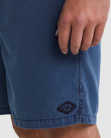 Billabong Mens All Day Overdye Layback 17" Boardshorts - North Sea