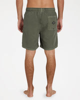 Billabong Mens All Day Overdye Layback 17" Boardshorts - Dark Military