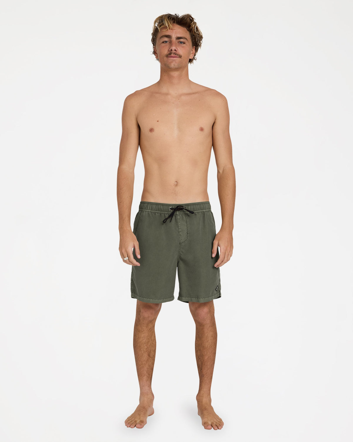 Billabong Mens All Day Overdye Layback 17" Boardshorts - Dark Military