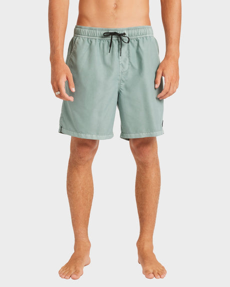 Billabong Mens All Day Overdye Layback 17" Boardshorts - Jade