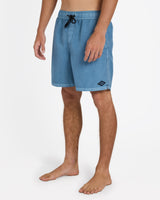 Billabong Mens All Day Overdye Layback 17" Boardshorts - Steel Blue