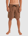 Billabong Mens All Day Overdye Layback 17" Boardshorts - Tobacco