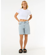 Aggie Relaxed Denim Short - Beachin Surf