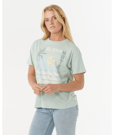 Aloha Hotel Relaxed Fit Tee - Beachin Surf
