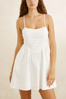 annabelle-gathered-mini-dress-wht-0726W-DR08-WHT-1_1 - Beachin Surf