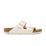 Birkenstock Arizona Birko-Flor in Eggshell, side profile - Beachin Surf Toukley