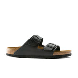 Birkenstock Arizona Birko-Flor in Black, side profile - Beachin Surf Toukley
