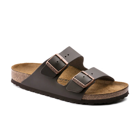 Birkenstock Arizona Smooth Leather sandal in Dark Brown - Beachin Surf Toukley