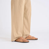 Birkenstock Arizona Vegan Birkibuc in Pecan worn on foot - Beachin Surf Toukley