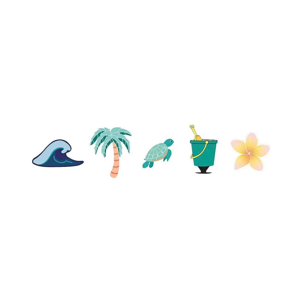 Beach Day 5 Pack Jibbitz - Beachin Surf