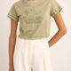 Beachcomber Crop Crew Tee - Beachin Surf