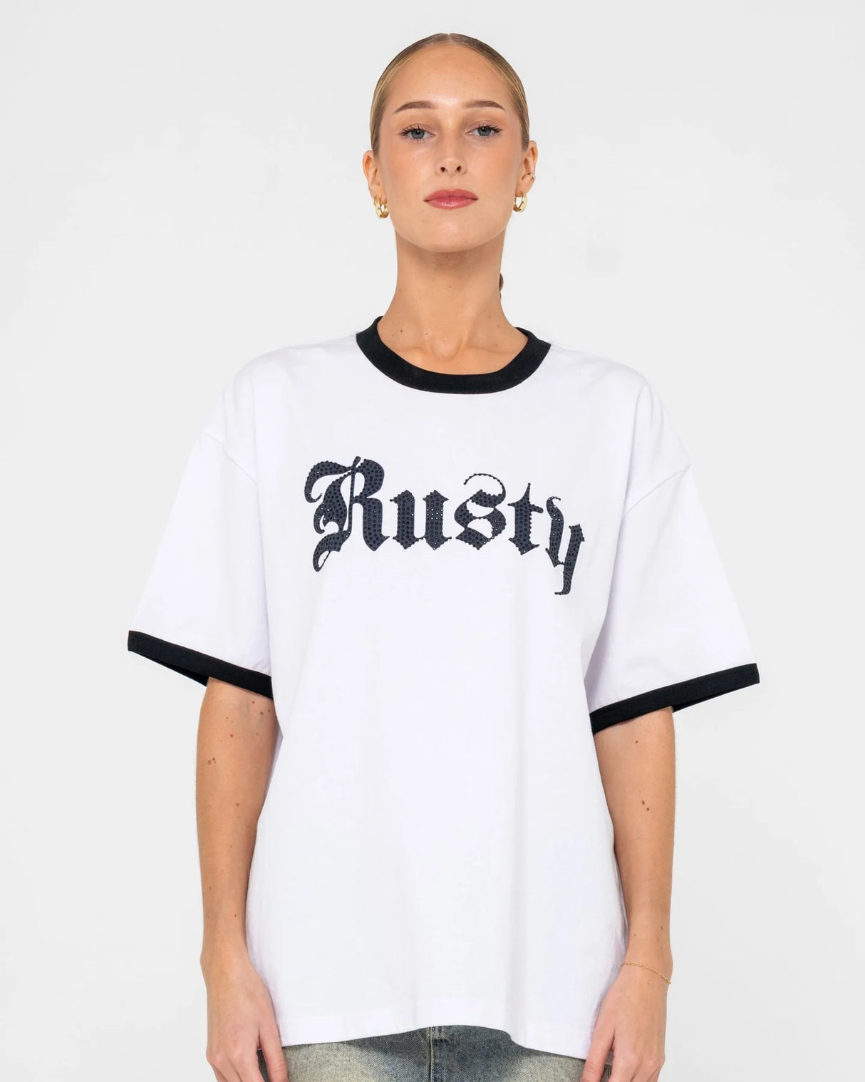 Bedazzled Rusty Ringer Tee - Beachin Surf