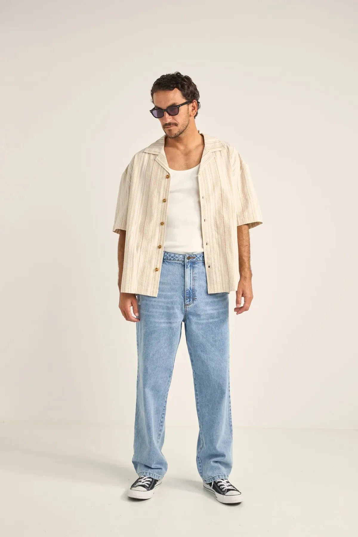 Benny Relaxed Stripe Ss Shirt - Beachin Surf