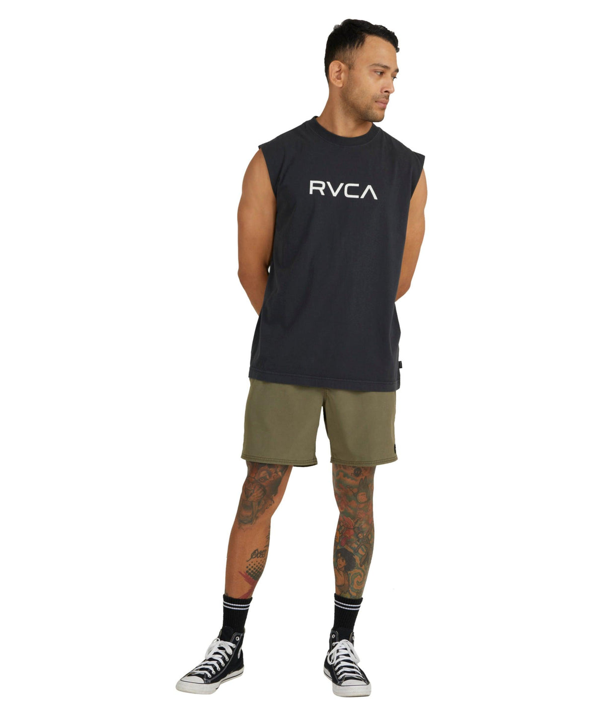 Big Rvca Washed - Muscle T-Shirt For Men - Beachin Surf