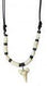 BLK RESIN SHARK TOOTH ADJUSTABLE CHOKER W/ SEASHELLS - Beachin Surf