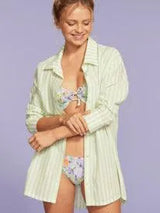 Blue Riptide Beach Cover-Up Dress - Beachin Surf