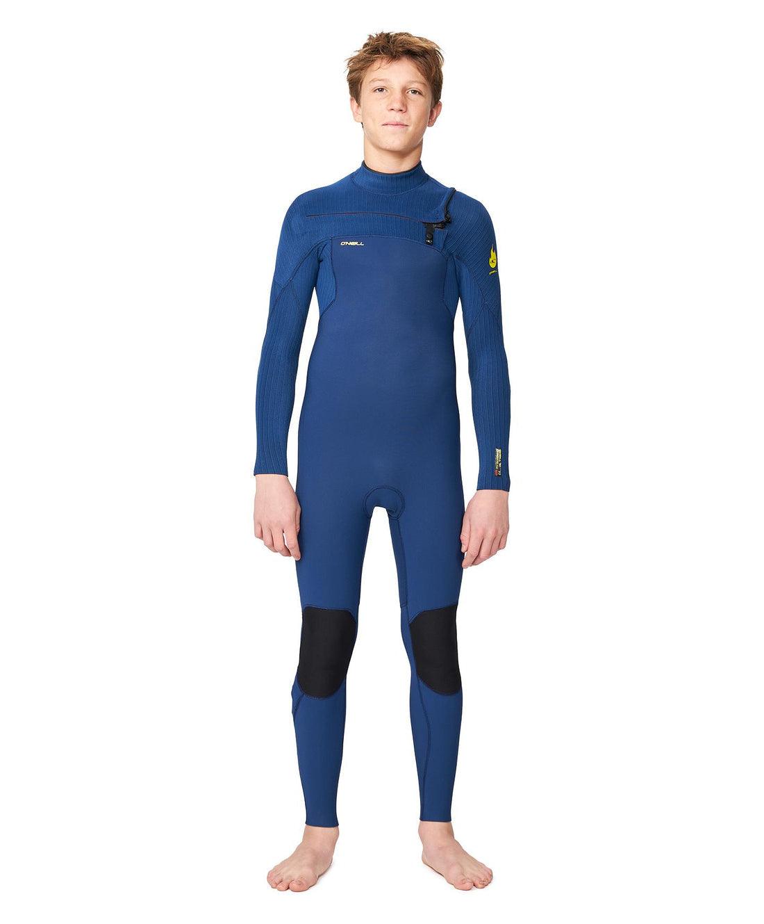 Boy's HyperFire 3/2mm Steamer Chest Zip Wetsuit - Beachin Surf