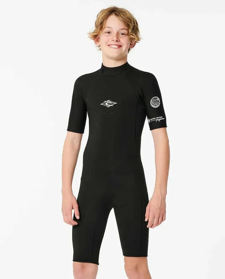 Boys 2Mm Dawn Patrol Short Sleeve Spring Suit - Beachin Surf