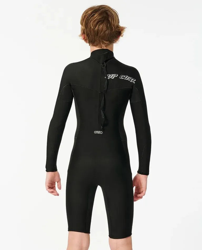 Boys Dawn Patrol Long Sleeve 2Mm Back Zip Short Leg Wetsuit - Beachin Surf