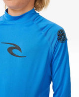 Brand Wave Uv Long Sleeve Rash Vest - Boys (8-16 Years) - Beachin Surf