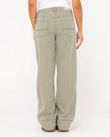 Brooks High Rise Wide Leg Twill Pant - Beachin Surf