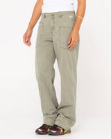 Brooks High Rise Wide Leg Twill Pant - Beachin Surf