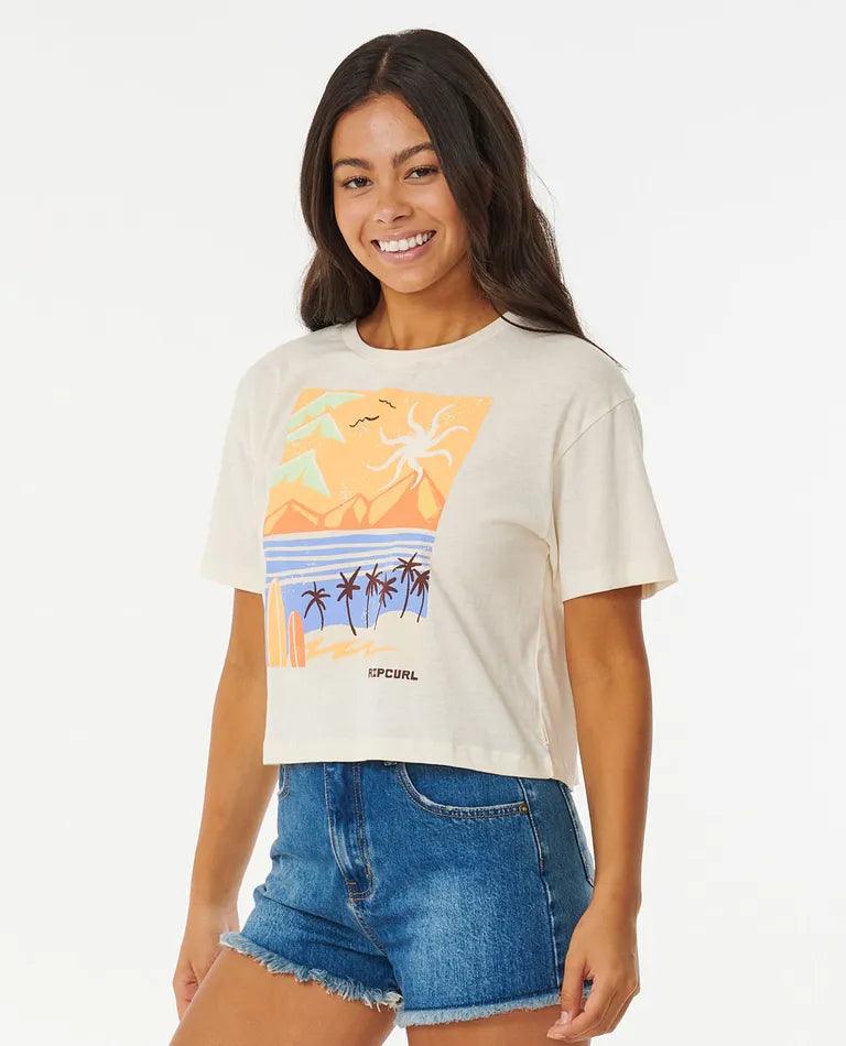 Calypso Crop Tee - Beachin Surf