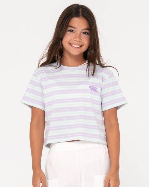 Camila Stripe Tee Girls - Beachin Surf