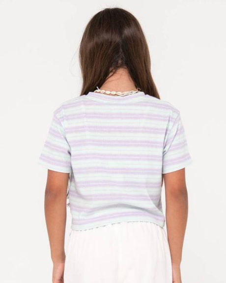 Camila Stripe Tee Girls - Beachin Surf