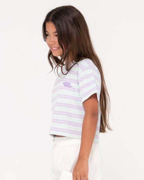 Camila Stripe Tee Girls - Beachin Surf