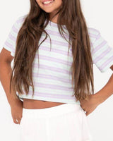 Camila Stripe Tee Girls - Beachin Surf