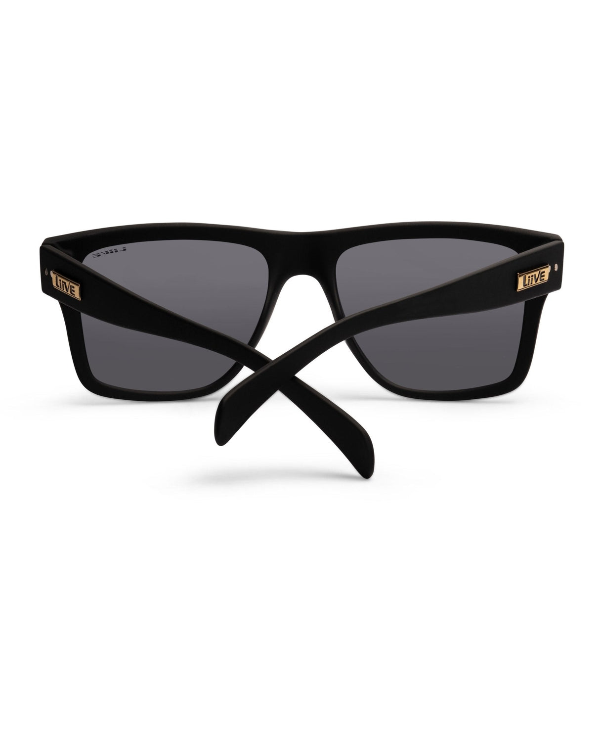 Liive Casino Polarised Matt Black sunglasses side temple view - Beachin Surf