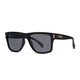 Liive Casino Polarised Matt Black sunglasses angle view - Beachin Surf