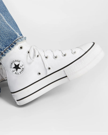 Chuck Taylor Lift Hi - White - Beachin Surf