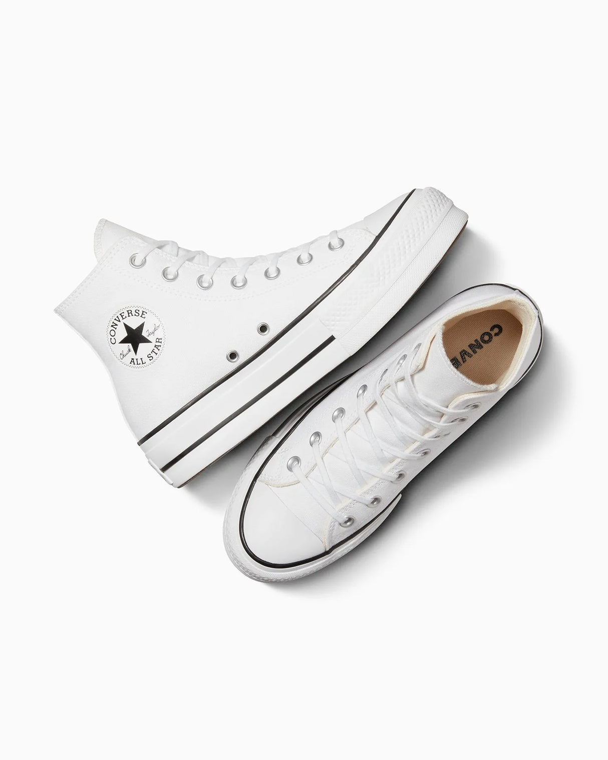 Chuck Taylor Lift Hi - White - Beachin Surf