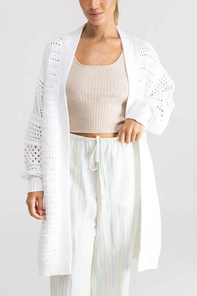 Chunky Knit Cardigan - Beachin Surf