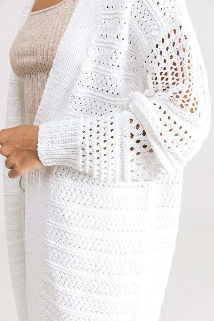 Chunky Knit Cardigan - Beachin Surf
