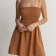 Classic Shirred Mini Dress - Beachin Surf
