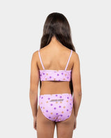 Classic Strip Bloom Santa Cruz Girls Bikini Set - Beachin Surf